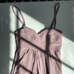 Lavender, flowy strapped dress by Cynthia Vincent